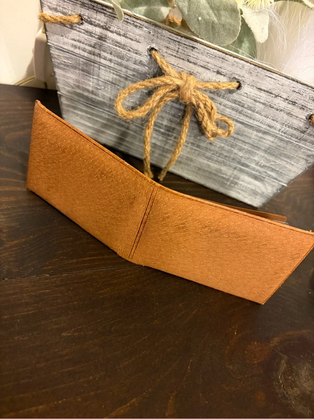 Scotch Pigskin Hidden Fold Key Pocket Removable Photo album Wallet